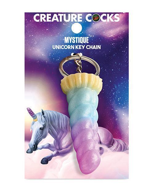 Creature Cocks Mystique Unicorn Silicone Key Chain - Multi Color - SEXYEONE