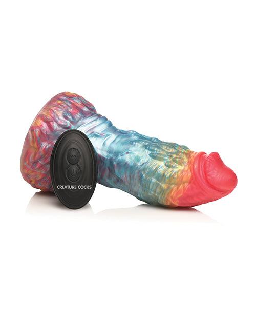 Creature Cocks Rainbow Phoenix Vibrating Dildo w/Remote Control - Rainbow - SEXYEONE