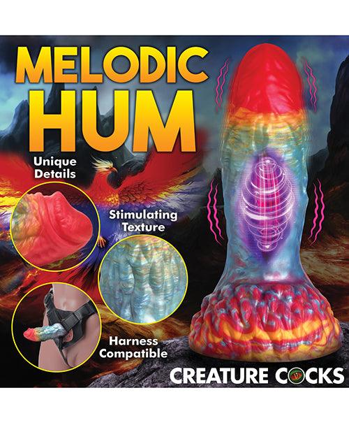 image of product,Creature Cocks Rainbow Phoenix Vibrating Dildo w/Remote Control - Rainbow - SEXYEONE