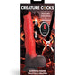 Creature Cocks Ramming Hound Thrusting & Vibrating Silicone Dildo w/Remote Control - Red/Brown - SEXYEONE