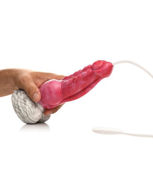 image of product,Creature Cocks Resurrector Phoenix Squirting Silicone Dildo - Red/White - SEXYEONE