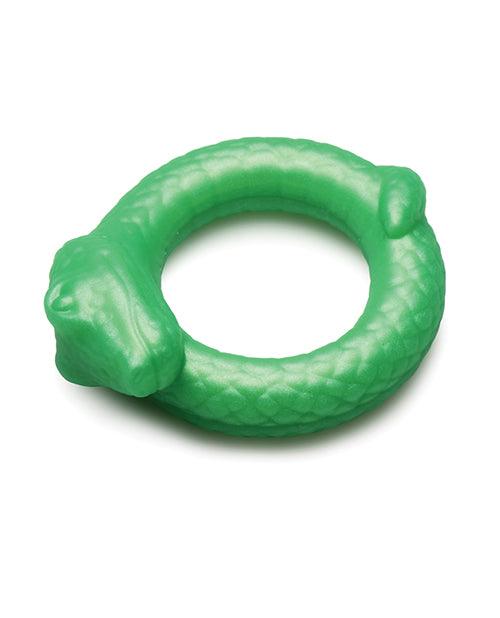 Creature Cocks Serpentine Silicone Cock Ring - Green - SEXYEONE