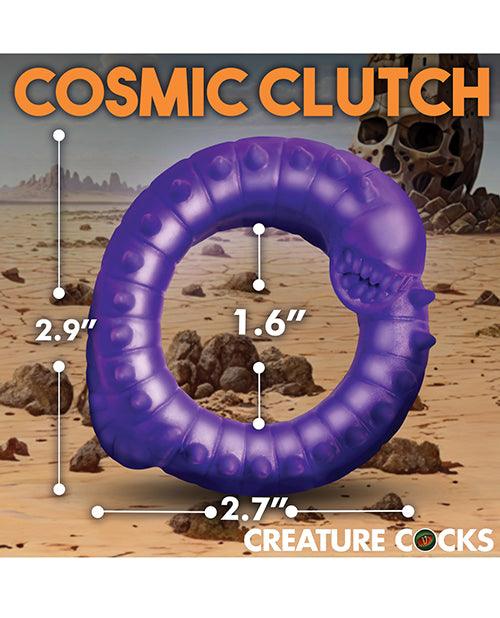 image of product,Creature Cocks Slitherine Silicone Cock Ring - Purple - SEXYEONE