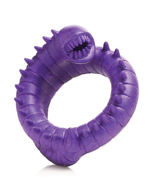 image of product,Creature Cocks Slitherine Silicone Cock Ring - Purple - SEXYEONE