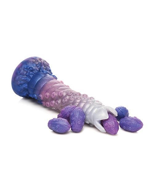 image of product,Creature Cocks Tenta-Queen Ovipositor Silicone Dildo w/Eggs - Multi Color - SEXYEONE