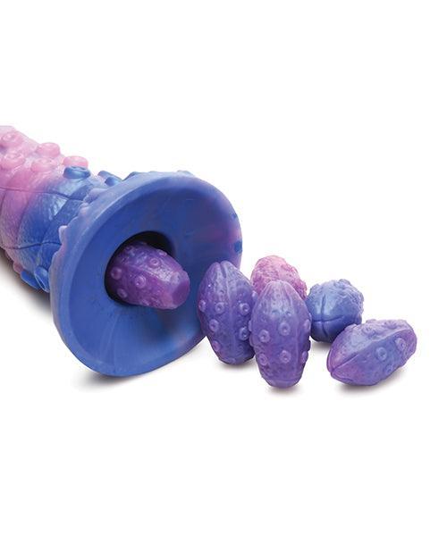 image of product,Creature Cocks Tenta-Queen Ovipositor Silicone Dildo w/Eggs - Multi Color - SEXYEONE