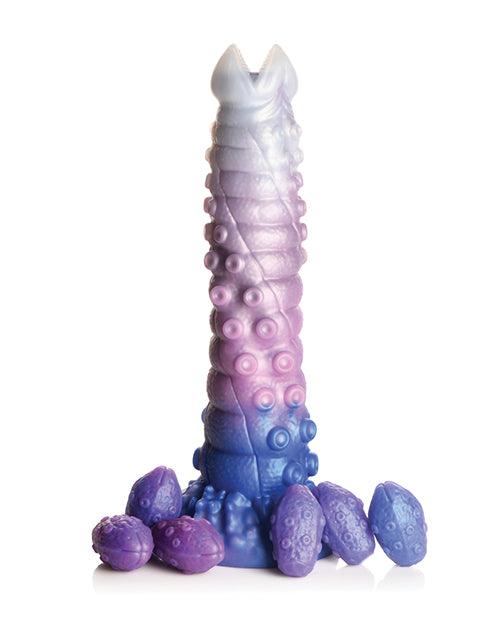 image of product,Creature Cocks Tenta-Queen Ovipositor Silicone Dildo w/Eggs - Multi Color - SEXYEONE