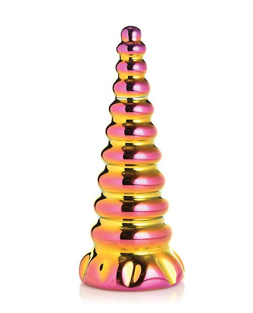 image of product,Creature Cocks Twilight Rainbow Glass Dildo - SEXYEONE