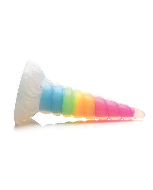 product image,Creature Cocks Uni Glow in the Dark Silicone Dildo - Rainbow - SEXYEONE