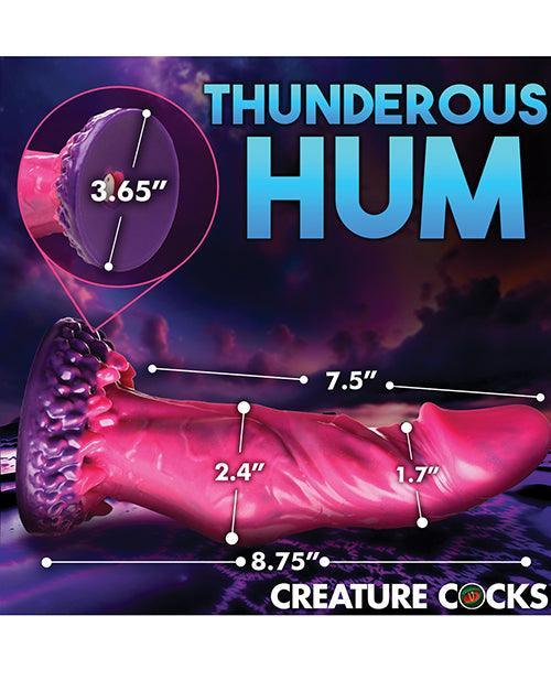 image of product,Creature Cocks Xenox Vibrating Silicone Dildo w/Remote - Pink/Purple - SEXYEONE