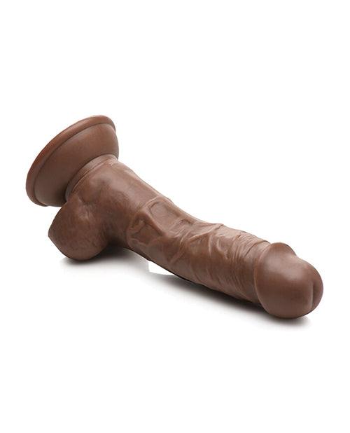 product image,Curve Toys Fantasy Jock Weightlifting Wesley 7" Dildo W/balls - Dark - SEXYEONE