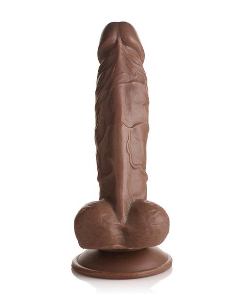 image of product,Curve Toys Fantasy Jock Weightlifting Wesley 7" Dildo W/balls - Dark - SEXYEONE
