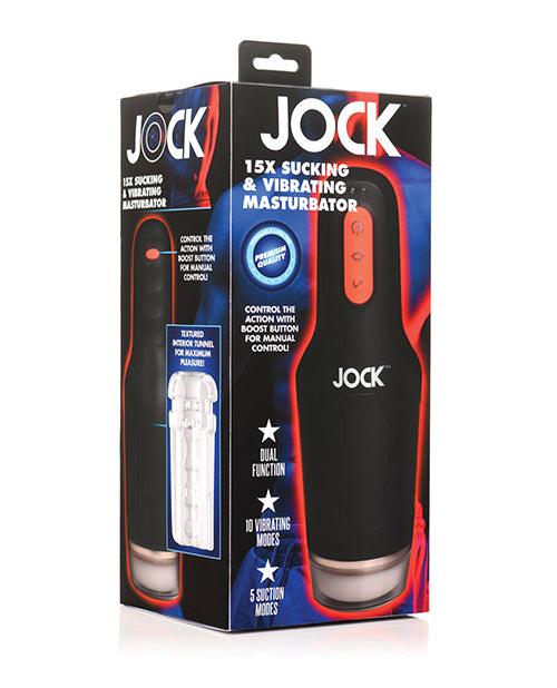 image of product,Curve Toys Jock 15x Sucking & Vibrating Masturbator - SEXYEONE