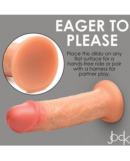 image of product,Curve Toys Jock Real Skin Silicone 8" Dildo - SEXYEONE