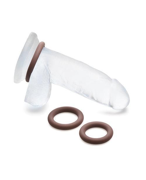 Curve Toys Jock Silicone Cock Ring Set of 3 - Dark - SEXYEONE