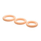 Curve Toys Jock Silicone Cock Ring Set of 3 - Light - SEXYEONE