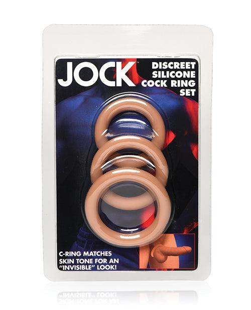 product image, Curve Toys Jock Silicone Cock Ring Set of 3 - Medium - SEXYEONE