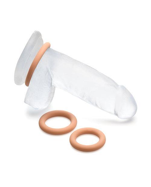 image of product,Curve Toys Jock Silicone Cock Ring Set of 3 - Medium - SEXYEONE