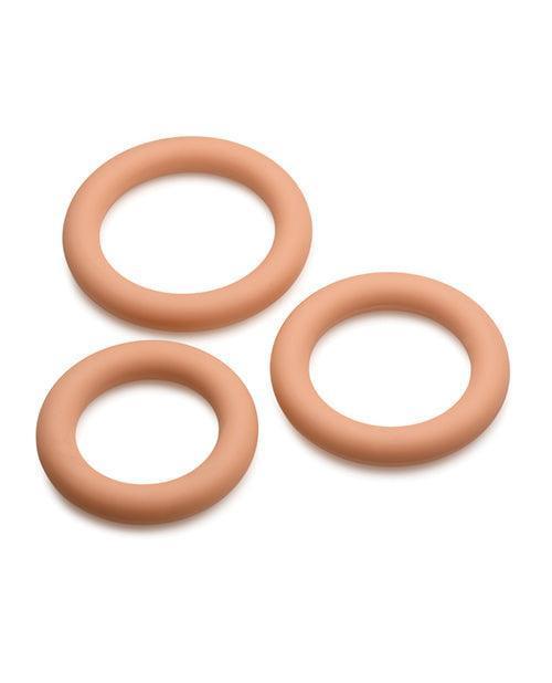 image of product,Curve Toys Jock Silicone Cock Ring Set of 3 - Medium - SEXYEONE