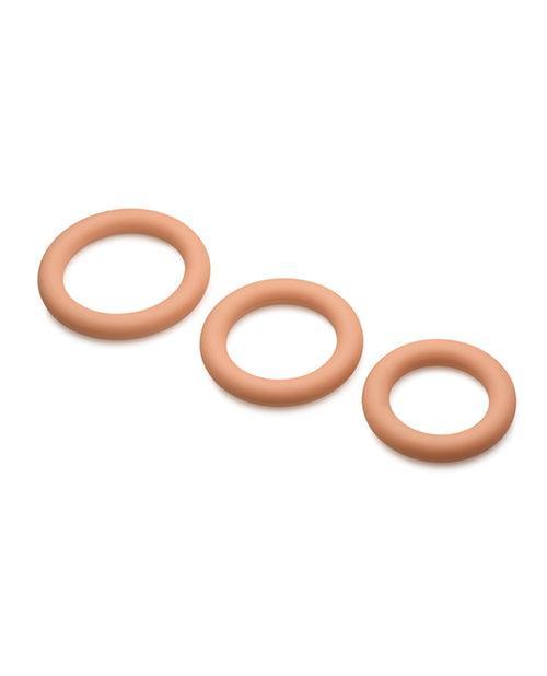 image of product,Curve Toys Jock Silicone Cock Ring Set of 3 - Medium - SEXYEONE