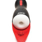 Curve Toys Jock Sucking & Vibrating Masturbator - Black/Red - SEXYEONE