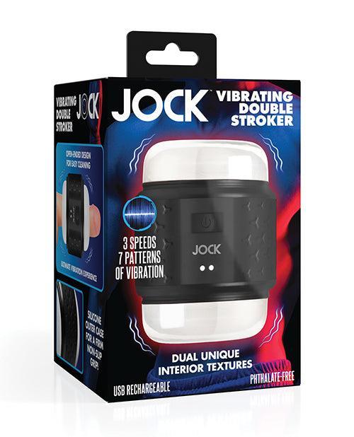 Curve Toys Jock Vibrating Double Stroker - Black - SEXYEONE