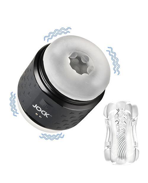 Curve Toys Jock Vibrating Double Stroker - Black - SEXYEONE