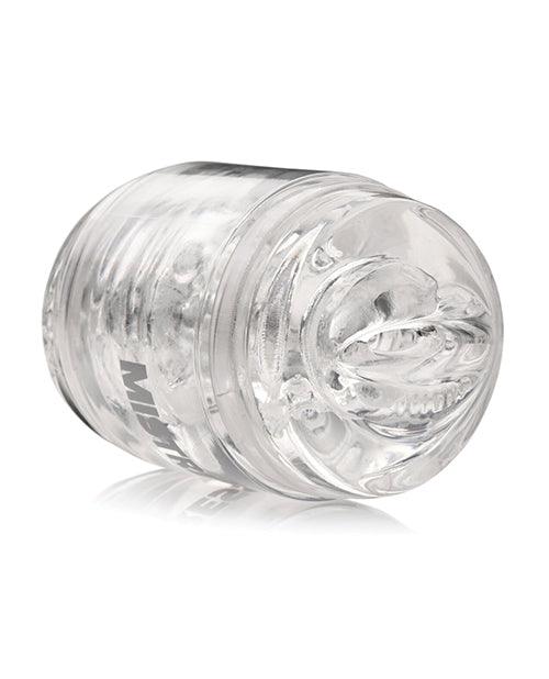 image of product,Curve Toys Mistress Double Shot Mini Masturbator Mouth & Pussy - Clear - SEXYEONE