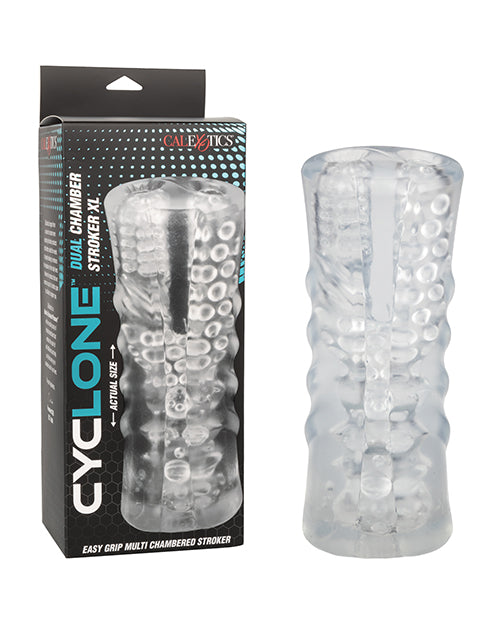 product image, Cyclone Dual Chamber Stroker XL - Clear - SEXYEONE