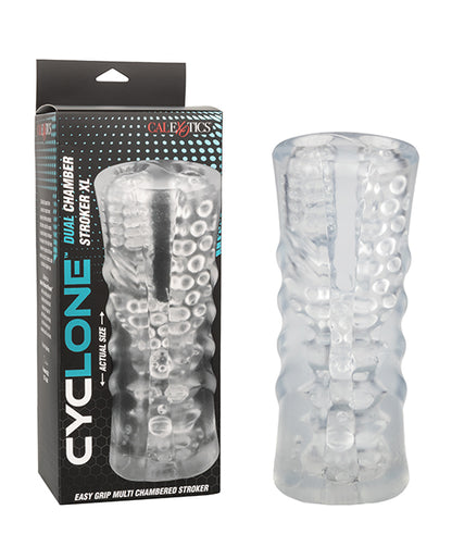 Cyclone Dual Chamber Stroker XL - Clear - SEXYEONE