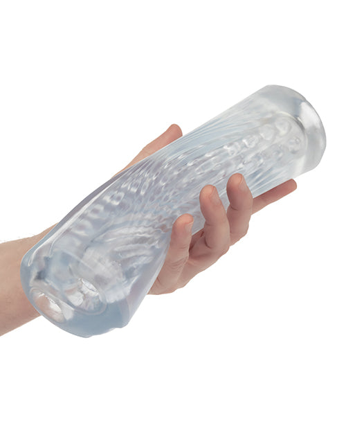 image of product,Cyclone Dual Ribbed Stroker XL - Clear - SEXYEONE