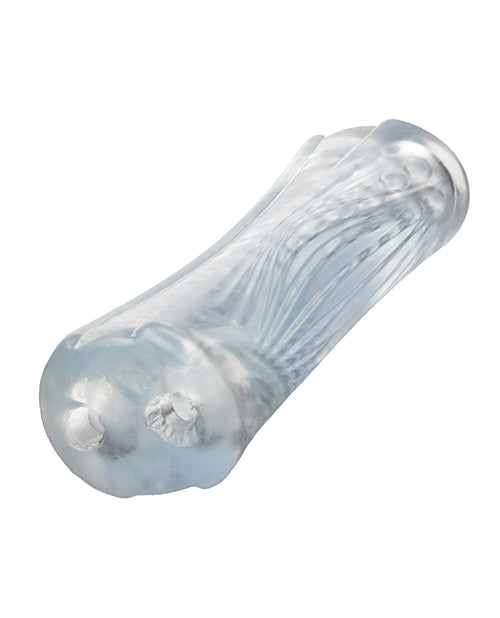 image of product,Cyclone Dual Ribbed Stroker XL - Clear - SEXYEONE