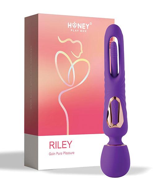 image of product,Di-orgasm Vibrating Massage Wand & G-spot Tapping Stimulator - Purple - SEXYEONE