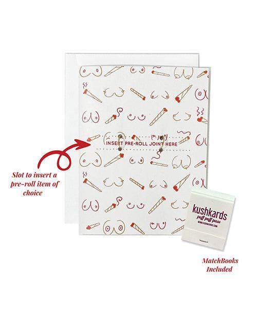 image of product,Doobies Boobies Greeting Card w/Matchbook - SEXYEONE