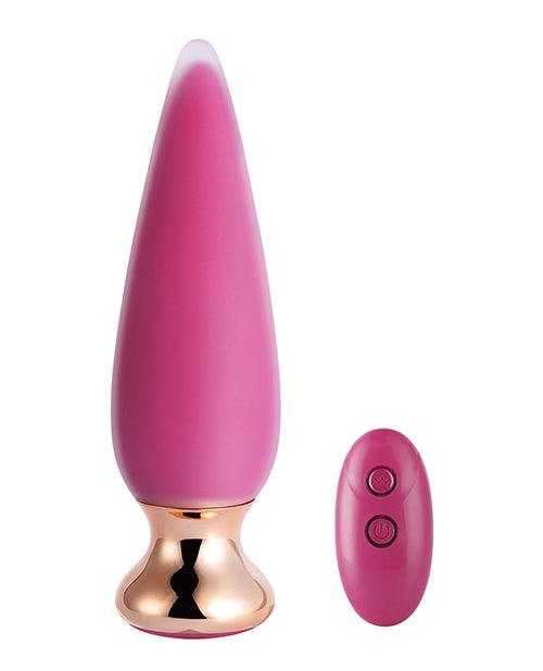 product image,Doro Pretty Vibrating Anal Plug With Remote Control - Pink - SEXYEONE