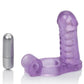 Double Diver Vibrating Enhancer w/Flexible Penetrator - Purple - SEXYEONE