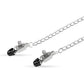 Easy Toys Big Nipple Clamps w/Chain - Silver - SEXYEONE