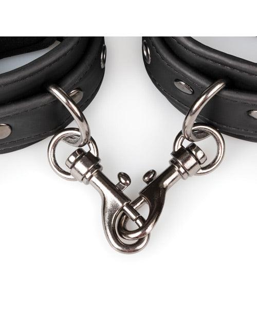 product image,Easy Toys Faux Leather Handcuffs - Black - SEXYEONE