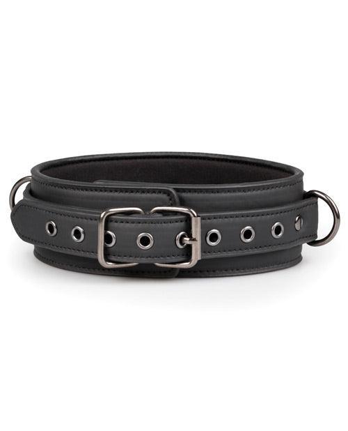 image of product,Easy Toys Fetish Collar w/Leash - Black - SEXYEONE