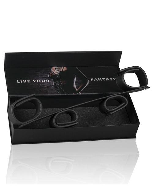 image of product,Easy Toys Wrist & Ankle Bondage Bar - Black - SEXYEONE