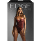 Edge Crotchless Underwire Mesh Teddy w/ Strappy Open Back - Wine - SEXYEONE