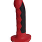 ElectraStim Silicone Fusion Komodo Dildo - Red/Black - SEXYEONE