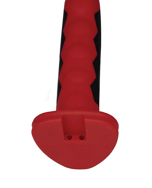 image of product,ElectraStim Silicone Fusion Komodo Dildo - Red/Black - SEXYEONE