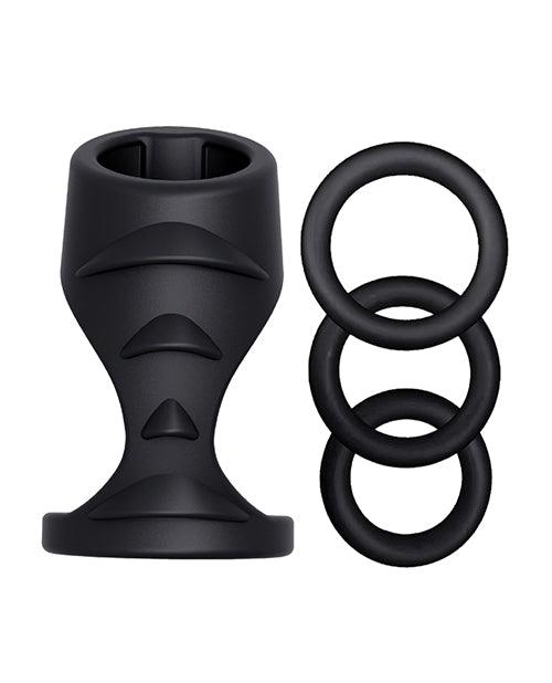 Enhancer Rockhard 4 In One Kit - Black - SEXYEONE