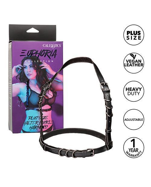 Euphoria Collection Plus Size Halter Buckle Harness - SEXYEONE