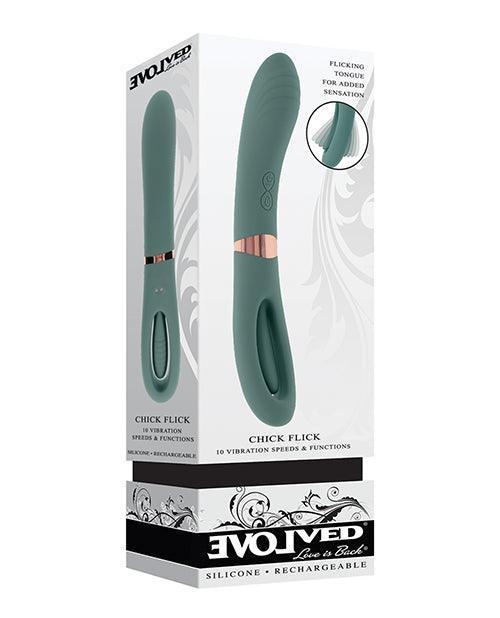 Evolved Chick Flick G-Spot Vibrator - Teal - SEXYEONE