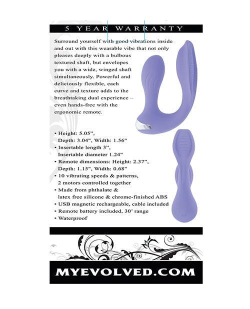 image of product,Evolved Every Way Play Remote Controlled Rabbit Vibrator - Lilac - SEXYEONE