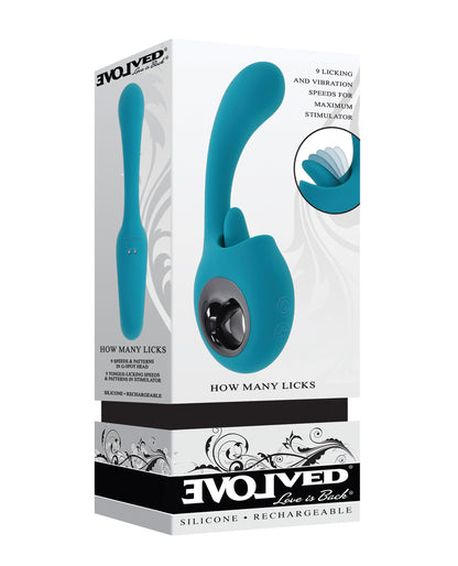 Evolved How Many Licks G-Spot Vibrator - Teal - SEXYEONE