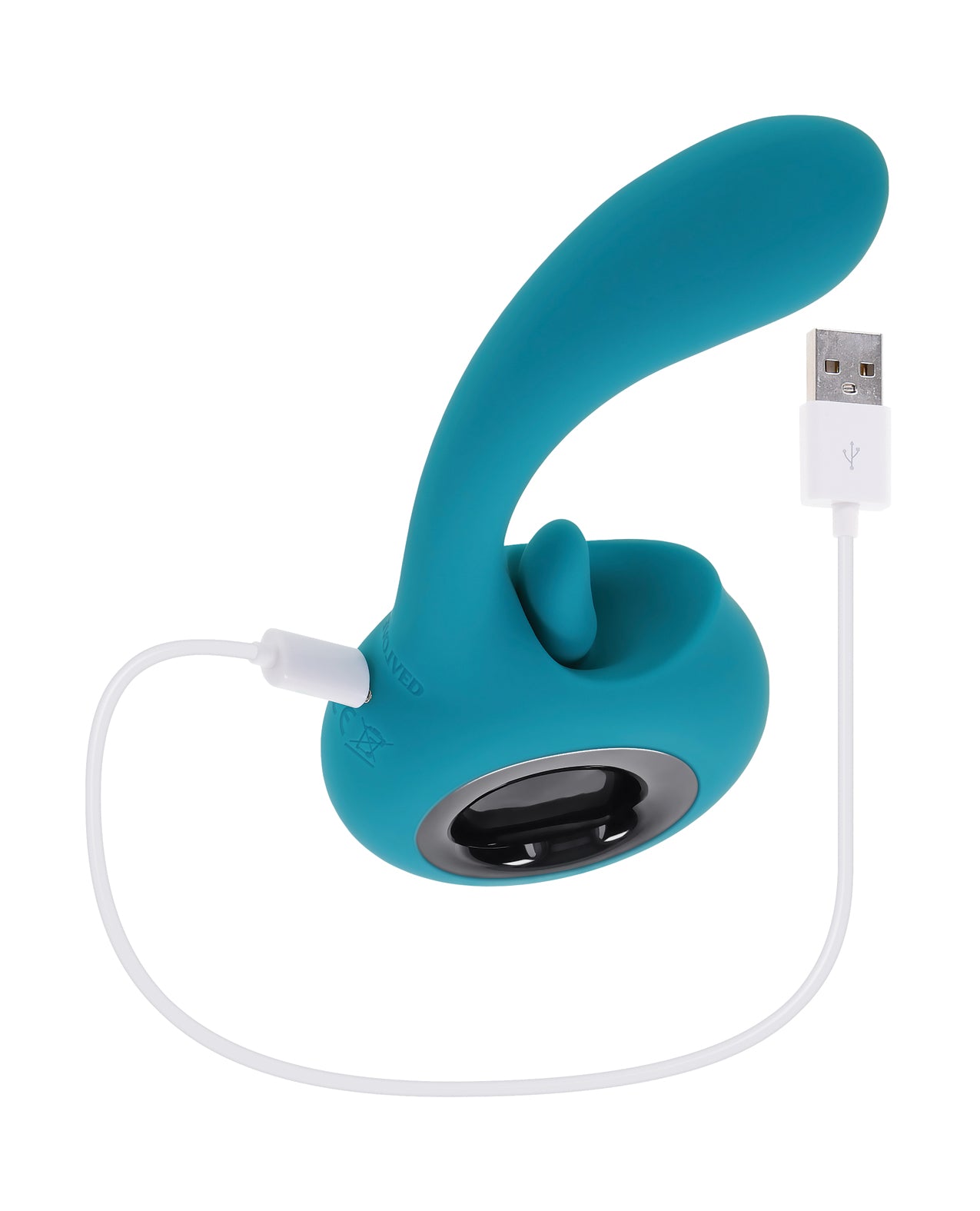 image of product,Evolved How Many Licks G-Spot Vibrator - Teal - SEXYEONE