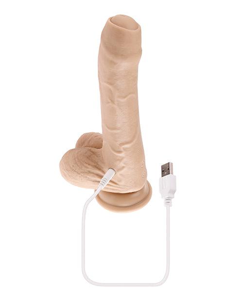 image of product,Evolved Peek A Boo Vibrating Dildo - - SEXYEONE